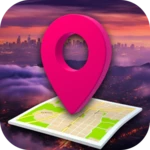 gps maps route finder android application logo